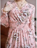 Rochie aerisita cu imprimeu pudrat floral FG637 - Magazin online - Boutique